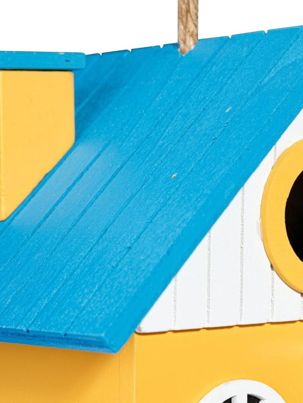 Hanging Colourful Birdhouse Bird Feeder, Wooden Humming Bird Nest, Garden Countr - Picture 7 of 8